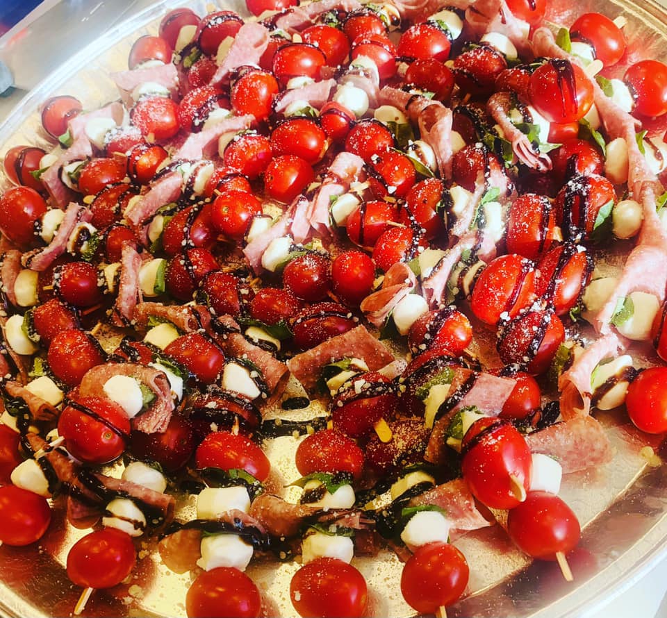 This image has an empty alt attribute; its file name is Caprese-Skewers.jpg